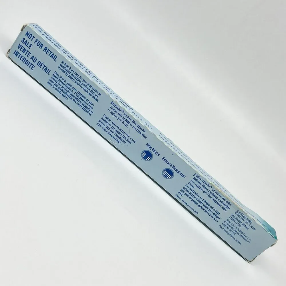 Vintage Oral-B Advantage Plus Toothbrush 35 Soft Power Tip Indicator Blue - NEW